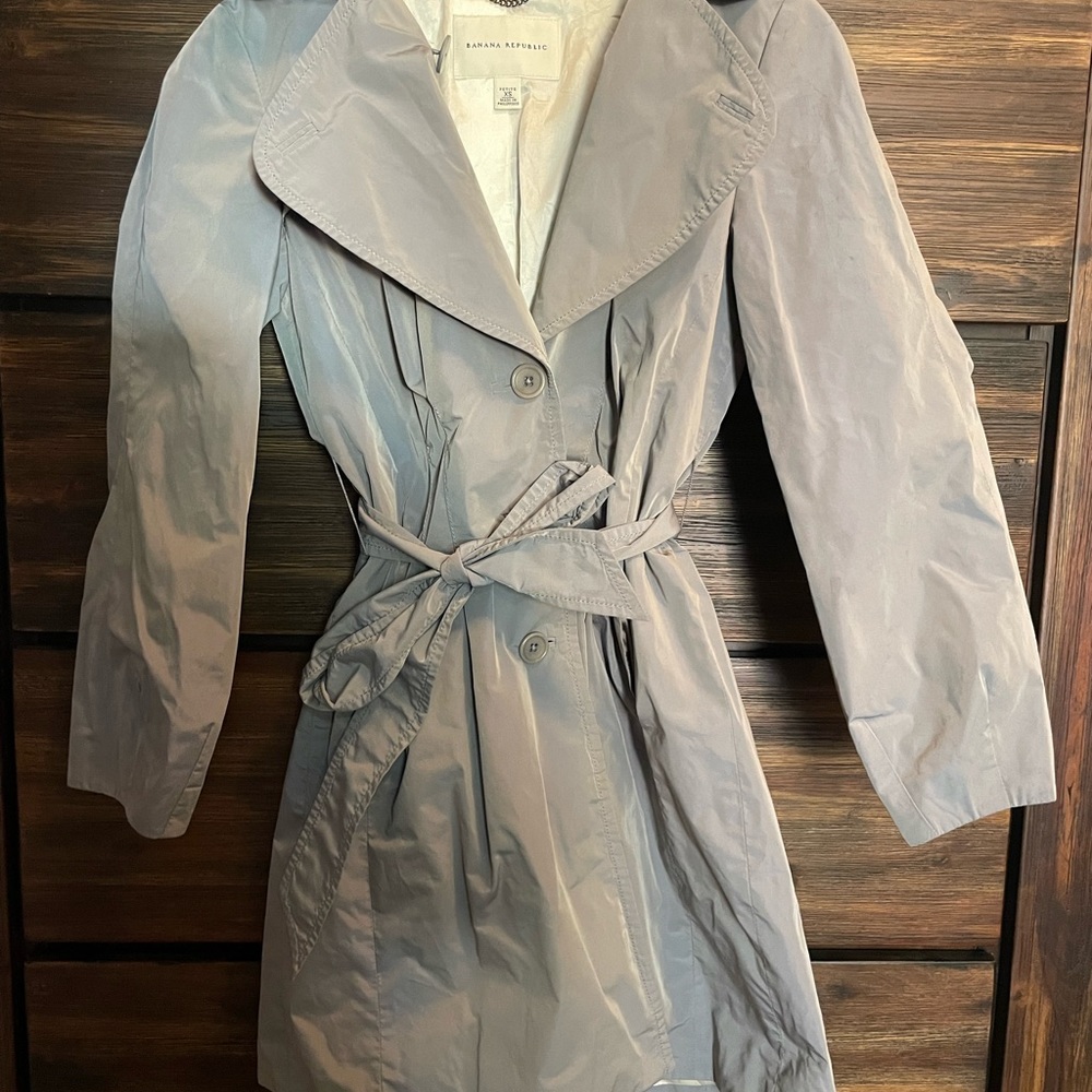 Grey banana republic coat